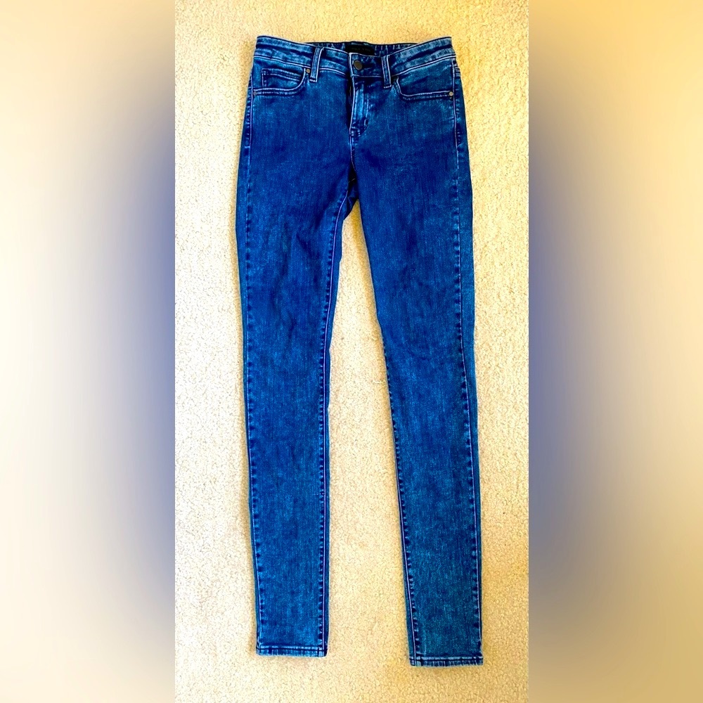 Uniqlo Women’s Skinny Tapered Middle Ultra Stretch Blue Size 24 x 33”